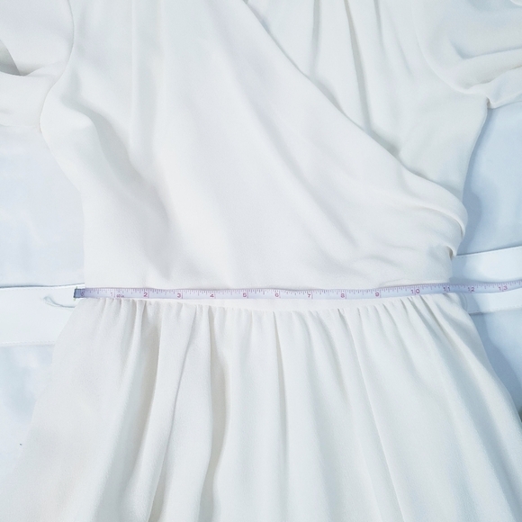 *Last Chance* Vintage NWT Albert Nipon A-Line Midi Dress Modest Ivory 2P - Picture 6 of 13